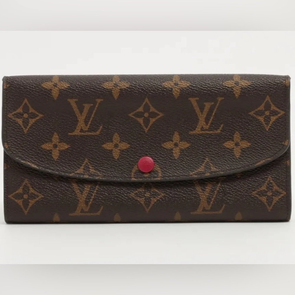 Louis Vuitton Monogram Portefeuille Emily Wallet Fuchsia  M60697